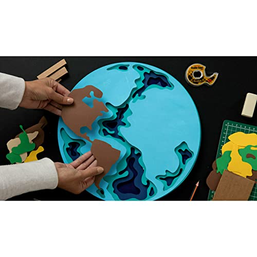 Scotch Double Sided Tape, Trusted Favorite, Engineered for Office and Home Use, 1/2 x 500 Inches, 6 Dispensers/Pack (6137H-2PC-MP) Scotch