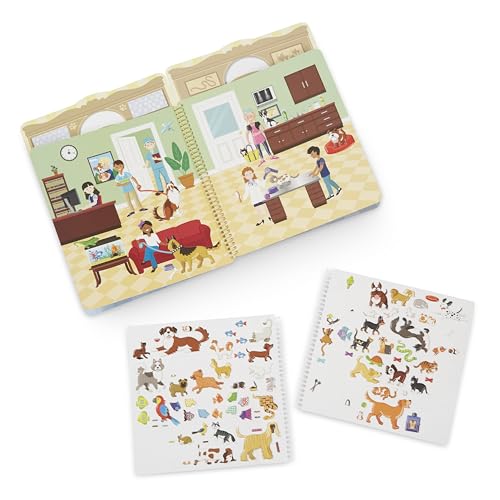 Melissa & Doug Pet Shop Puffy Sticker Set With 115 Reusable Stickers - Kids Arts And Crafts Activity, Restickable Stickers For Kids Ages 4+, Melissa & Doug