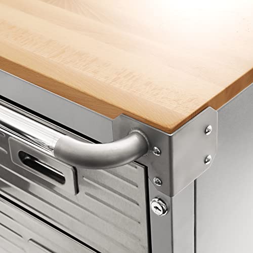 Seville Classics UltraHD Rolling Storage Cabinet with Drawers (UHD20205B) Seville Classics