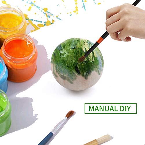 Natural Wooden Balls, 50 Pieces Unfinished Round Wood Mini Wood Craft Balls for DIY Jewelry Making Art Design(20mm) Jdesun