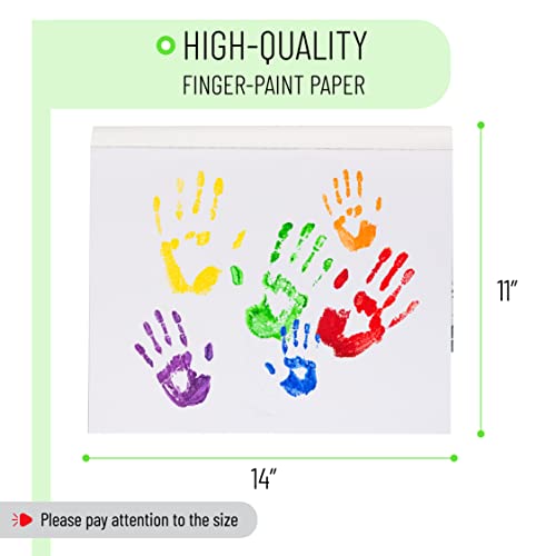 Mr. Pen- Finger Paint Paper, 11 x 14 inches, 22 Sheets, Paint Paper for Kids, Art Paper for Kids, Kids Paint Paper, Paper for Painting Kids, Finger Mr. Pen