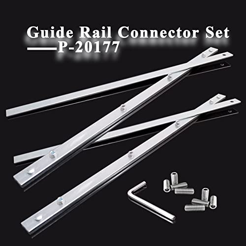 Guide Rail Connector Set P-20177 for Makita Track Saw Long Cuts, Also Compatible with Festool, Fit for DeWalt in Integrated Guide Rail T-Slots for WOUILNIA