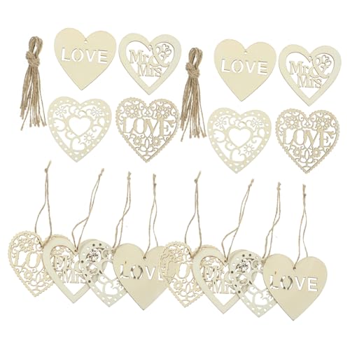 Ornament - Wooden Hearts