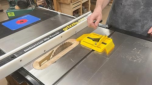 Magswitch SavR Featherboard, miter slot featherboard for use with table saw or bandsaw, adjustable miter slot, locks in place, easy to use and safe Magswitch