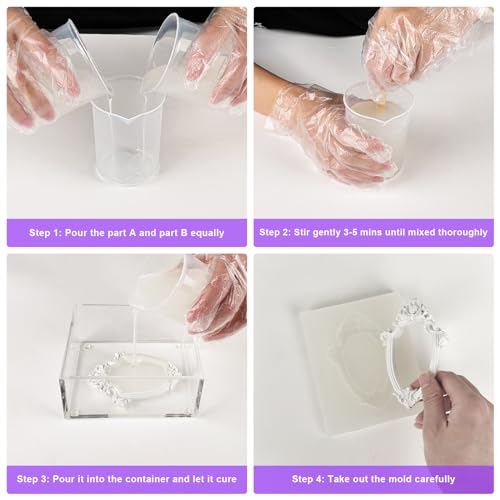 STARTSO WORLD Silicone Mold Making Kit 10A, 80OZ Liquid Silicone for Mold Making, Silicone Rubber Mold Making Kit 1:1 by Volume, Ideal for Casting STARTSO WORLD