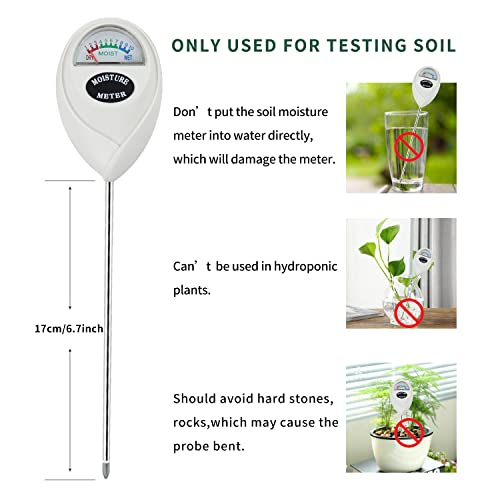 Censinda Soil Moisture Meter, Soil Moisture Monitor for House Plants, Soil Hygrometer Moisture Sensor for Indoor & Outdoor, Garden, Farm, Lawn Plant Censinda