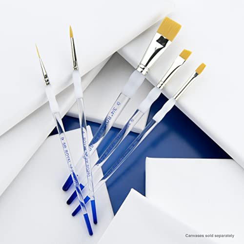 Royal & Langnickel Soft Grip Paint Brushes (5 Piece Brush Set) Royal & Langnickel