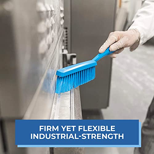 Vikan 45895 Bench Cleaning Brush, Polypropylene/Polyester Medium Bristle Dustpan Brush & Sweeper, 14 Inch, White Vikan