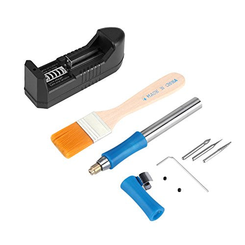 Stainless Steel Mini Handheld Electric Engraving Pen, 32000r/min Rechargeable Electric Grinder Pen Set Electric Micro Engraver Pen Mini Engraving FOSA