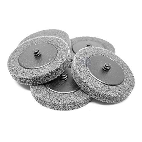 Benchmark Abrasives 3" Quick Change Silicon Carbide Non-Woven Surface Preparation Wheels for Sanding Polishing Paint Removal, Male R-Type Backing Use Benchmark Abrasives
