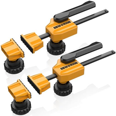 EWORK Bench Dog Clamp, 3/4" Bench Dog Hole Clamp, Up to 155 Lbs Clamping Force Bench Clamps for Woodworking, Adjustable Hold Down Clamp with