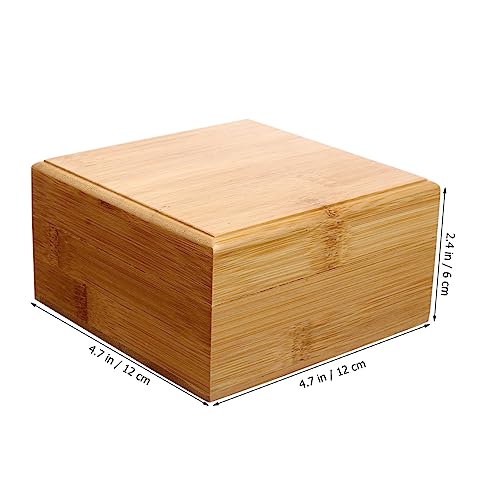 MAGICLULU 3 Pcs Wooden Storage Box Unfinished Wood Crates Jewelery Organzer Jewelry Organizer Clear Wooden Treasure Containers Tarot Jewelery MAGICLULU