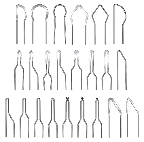 SAVITA 23pcs Wood Burning Nibs, Pyrography Wire Tips Replacement for Pyrography Machine Wood Burning Pen Tips for Pyrography on Gourds Wood Paper SAVITA