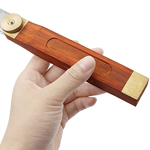 360 Degree T-Bevel Gauge Activity Angle Ruler Protractor Sliding Square Carpenter Measuring Tape Angle Measure Tool with Wood Handle (10.62 Inch) SEIWEI