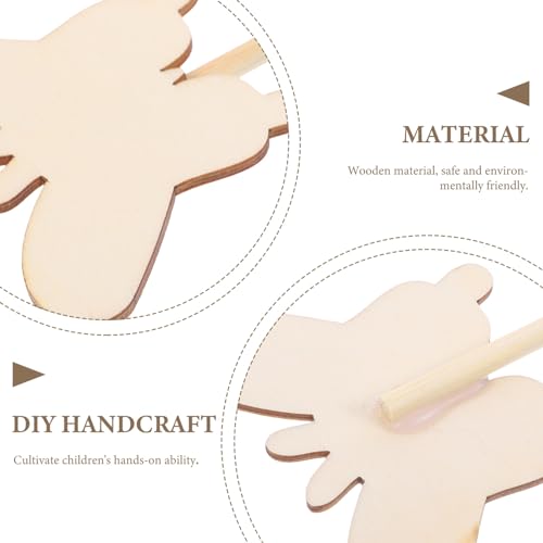 Operitacx 6pcs Make Your Own Princess Wands Fairy Wands DIY Crafts Fairy Wand Sticks Unfinished Wooden Princess Fairy Wands for Girls Princess Art Operitacx