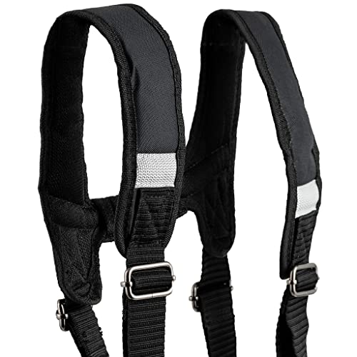 Dead On Tools DO-FR One Size Fits All 2-Bag Carpenter's and Framer's Construction Rig with Suspenders and 24 Pockets in Grey and Black Dead On Tools