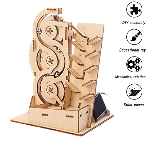 Wooden Marble Track Construction Kit Fun And Educational Building Blocks For Kids, Stem Learning Toy For Boys And Girls, Multiple Tracks And Endless DDLONGDD