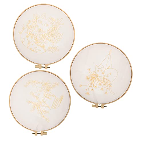 COHEALI 6 Sets Embroidery Material Pack Beginner Embroidery Kit Unfinished Stitchwork Art DIY Embroidery Material Embroidery Kit for Adults Craft Kit COHEALI