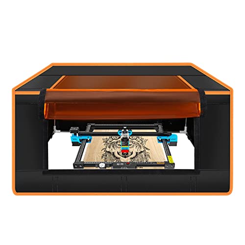 Twotrees Laser Engraver Enclosure, Fireproof and Dustproof Protective Cover for Most Laser Engraving Machine, Insulates Against Smoke and Odor, Noise Twotrees