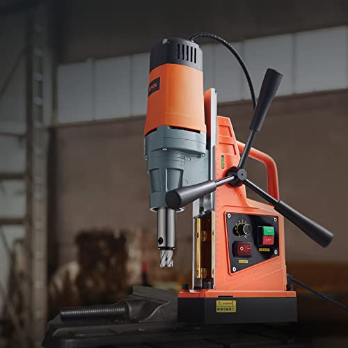 VEVOR Magnetic Drill, 1550W 2" Boring Diameter, 2922lbf/13000N 500 RPM Portable Electric Mag Drill Press with Variable Speed, Drilling Machine for VEVOR