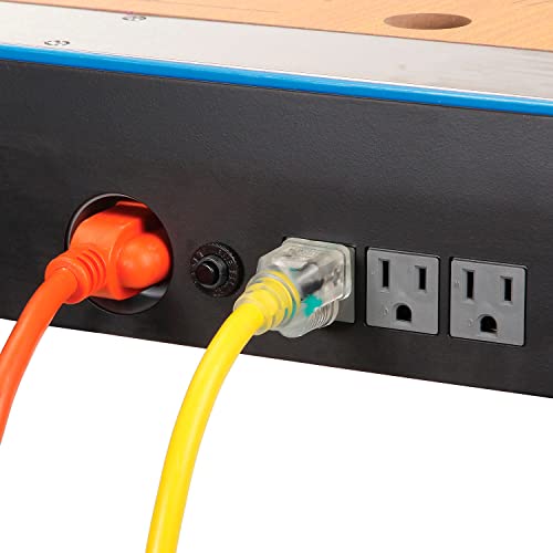 Global Industrial 4-in-1 Portable Workbench with Power Strip Global Industrial