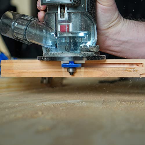 ABN 1/4in Shank Tungsten Carbide Router Bits for Woodworking - Wood Router Bit Set 35p Straight, Dovetail, Chamfer, Ogee ABN