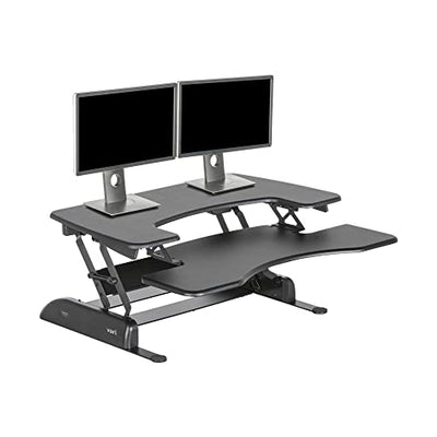 Vari VariDesk Pro Plus 36 - Adjustable Desk Converter with 11 Height Settings - Laptop Sit Stand Desk Riser for Table Tops and Home Office- Fully