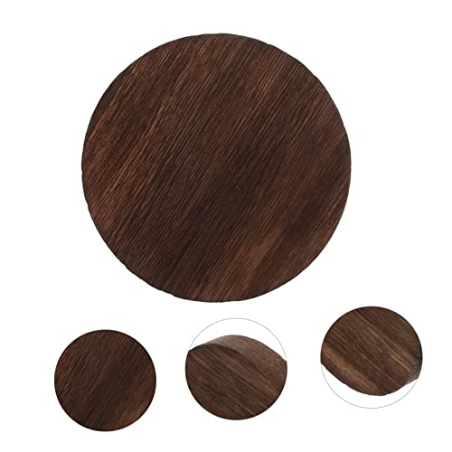 Zerodeko 15 Pcs Carbonized Round Wood Chips Wooden Coasters DIY Unfinished Christmas Ornament Unfinished Wood Cutout Riser Christmas Ornaments Zerodeko