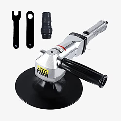 7-Inch Pneumatic Sander Heavy Duty Wet Air Sander/Polisher,Lightweight at 5.47 lbs,Adjustable Speed Up to 2500rpm Pneumatic Polisher Hand Sanding YPCOO