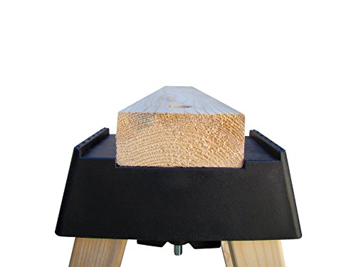 POWERTEC 71026 Plastic Sawhorse Brackets for Use with 2x4 Lumber | Kit Builds one Saw Horse, Set of 2, Black POWERTEC