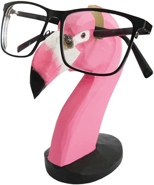 Red Dollar Handmade Wood Carved Animal Eyeglass Holder, Cute Sunglasses Display Stand,Christmas Business Gift