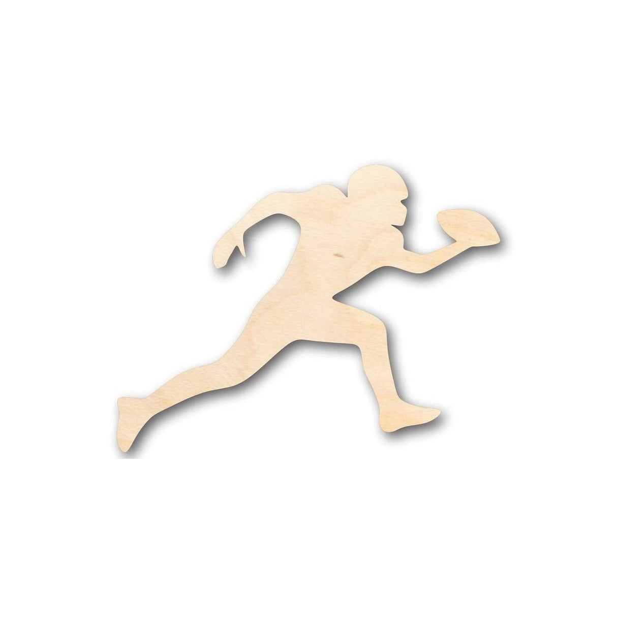 Unfinished Wood Football Player Shape - Sports - Craft - up to 24" 6" / 1/8" 24 Hour Crafts