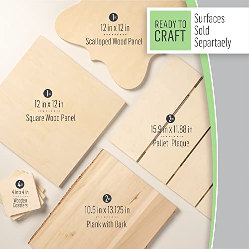 FolkArt Birds & Blossoms 2 oz One Stroke Acrylic Kit, 32 Piece Set Including 12 Multi-Surface Paints, 10 Brushes, 6 Teaching Guides, 3 Pattern Sheets FolkArt