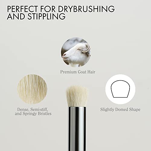 ARTIFY Drybrush Set Dry Brushes: Professional-Grade Dry Brush for Effortless Miniature & Model Painting - 5 Sizes Hobby Small Fine Detail Paint ARTIFY art supplies