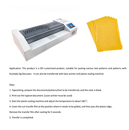 SUPERFINDINGS 60pcs 10 Color Reactive Foil Transfer Foil Paper 11.4x7.3inch A4 Hot Foil Paper Rolls for DIY Craft Embossing Scrapbooking Cards Making SUPERFINDINGS