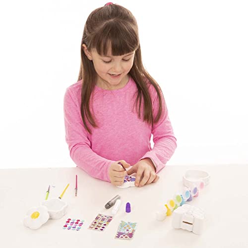 Melissa & Doug Created by Me! Favorite Things Craft Kits Set: Decorate-Your-Own Flower and Heart Treasure Boxes and Butterfly Bank Melissa & Doug