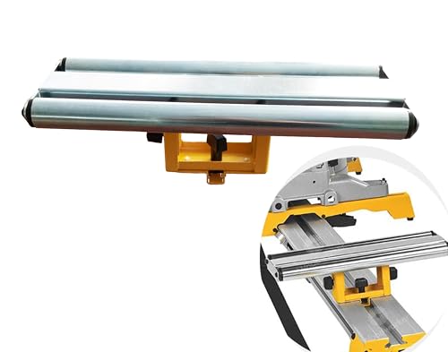 deawater 1pcs Miter Saw Stand Wide Roller Work Support Attachment Bench Wide Roller Support Fixture for DEWALT DW7027 DE7027 Large deawater