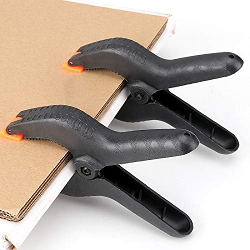 ZOENHOU 6 Inch 22 PCS LONG-Strong Spring Clamp Set, Nylon Plastic Clips Heavy Duty Clamp with Flexible Jaw Pad and Anti-slip Handles for Woodworking ZOENHOU