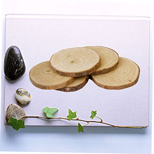 20pcs Mini Log Slices Wood Slab for Crafts Unfinished Wood Slices Small Wood Slice Birch Wood Slices Unfinished Wood Crafts Wood Slices Circles Bulk SEWOART
