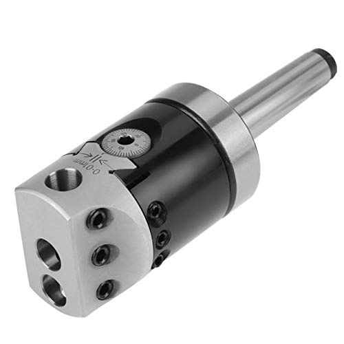 Yunir 1 Set Boring Head Set, Boring Bar Set Milling Tool, 50mm Boring Bars Milling Machine Accessories with 9pcs 12mm Boring Bars Yunir