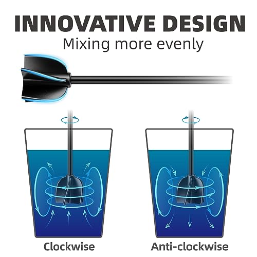 ISTOYO Premium Resin Mixer, Handheld Battery Epoxy Mixer for Saving Your Wrist, Epoxy Resin Mixer Pro, Resin Stirrer for Resin, Resin Molds, Silicone ISTOYO