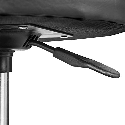 Torin ATR6350B Rolling Pneumatic Creeper Garage/Shop Seat: Padded Adjustable Mechanic Stool with Tool Tray Storage, Black Torin