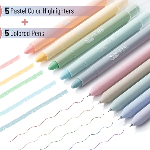 Mr. Pen- Bible Highlighters and Pens No Bleed, 10 Pack, Gel Highlighters, Bible Pens No Bleed Through, Bible Highlighters No Bleed, Bible Journaling Mr. Pen