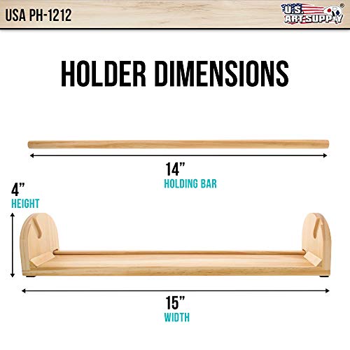US Art Supply 12 inch Wooden Tabletop Easel Paper Roll Holder & Dispenser US Art Supply