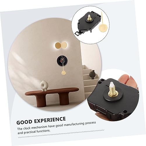 Veemoon 1 Set Walnut Hollow Pendulum Clock Movement Pendulum Clock Mechanism Pendulum Movement Mechanism Wall Clock Replacement Kit Clock Repair Kit Veemoon