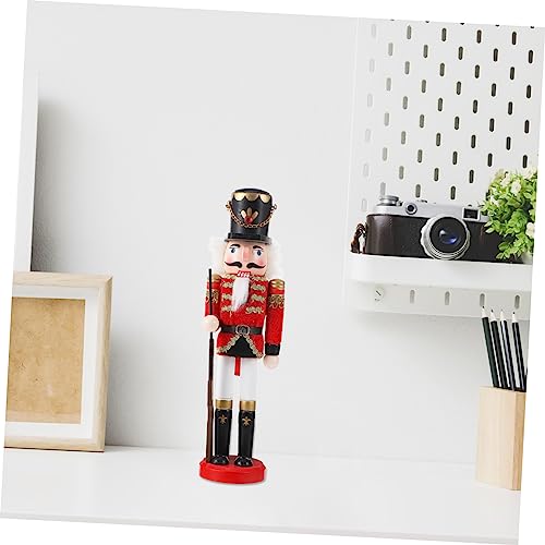 CIMAXIC Puppet Ornaments Desktop Wooden Puppets Decor Wooden Nutcracker Model Nutcracker Wooden Puppet Wood Puppet Decor Christmas Decoration Holiday CIMAXIC