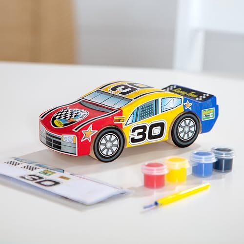 Melissa & Doug Decorate-Your-Own Wooden Race Car Craft Kit Melissa & Doug