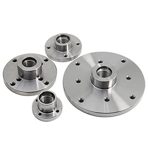 BREAKA 4pcs Steel Wood Lathe Face Plates 1" X 8tpi Thread Flange Faceplate, Woodworking Turning Tools, Lathe Chuck BREAKA