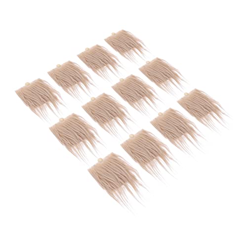 Yardenfun 12 Sets Dwarf Beard DIY Fluffy Gnome Beard Faux Fur Costume Beard Unfinished Gnome Beard Faux Fur Gnome Beards DIY Gnome Beard Santa Yardenfun