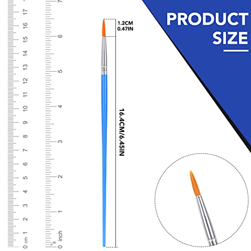 AROIC Paint Brushes Set,130pcs Nylon Hair Round Brushes Bulk Small, for Acrylic Oil Watercolor Artist Professional Painting Kits AROIC